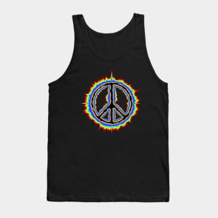 Psychedelic Peace sign Tank Top